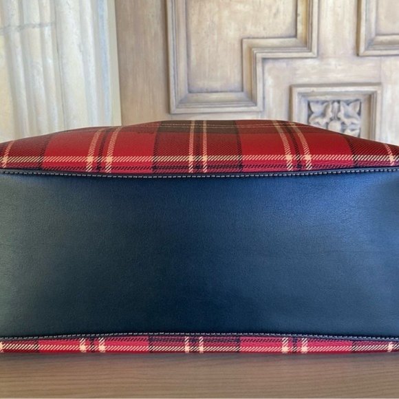 Coach Tartan plaid Signature gallery tote handbag purse Authentic NWT - Picture 7 of 7